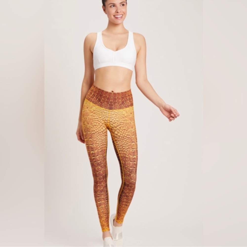 Niyamasol Gold Croc Leggings S